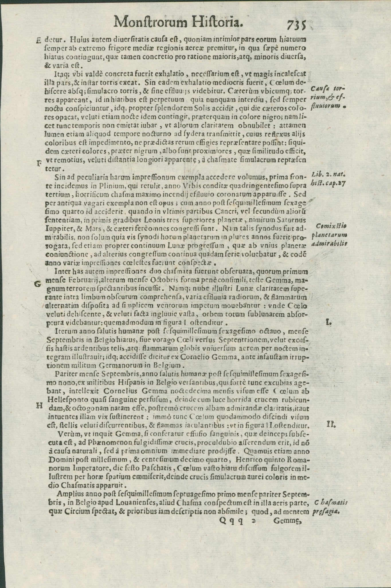 Aldrovandi — Five Pages of Celestial and Atmospheric Prodigies from the Monstrorum Historia, Bologna 1640 - Huge Military Significance - Lumenrare Antique Prints & Maps