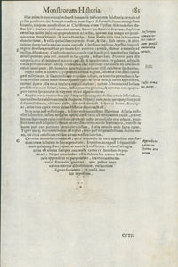 Aldrovandi — Seven Folio Leaves of Human Deformities and Monstrosities from the Monstrorum Historia, Bologna 1640 - Lumenrare Antique Prints & Maps