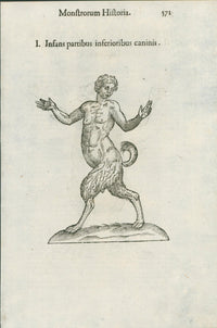 Aldrovandi — Seven Folio Leaves of Human Deformities and Monstrosities from the Monstrorum Historia, Bologna 1640 - Lumenrare Antique Prints & Maps