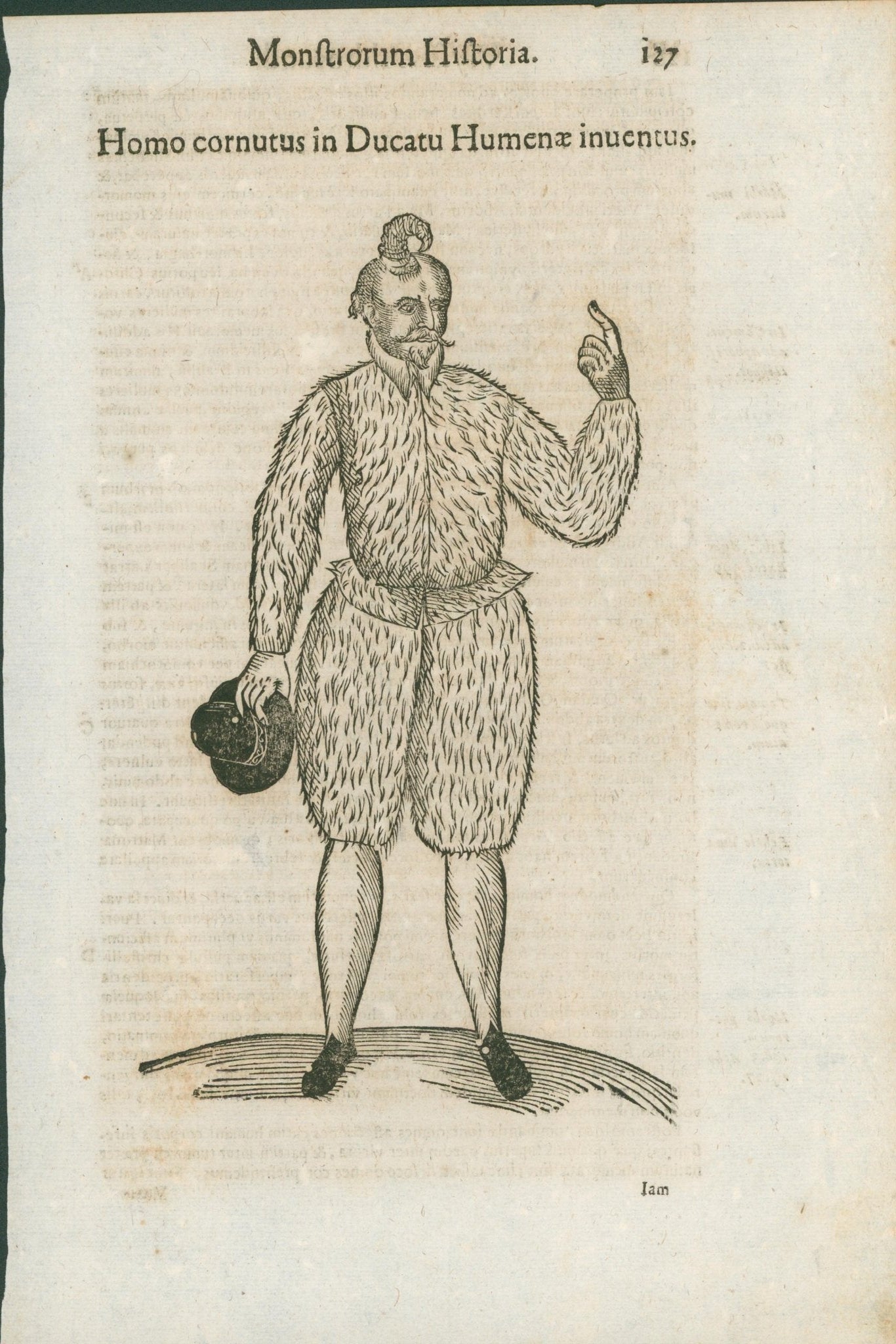 Aldrovandi — Seven Folio Leaves of Human Deformities and Monstrosities from the Monstrorum Historia, Bologna 1640 - Lumenrare Antique Prints & Maps