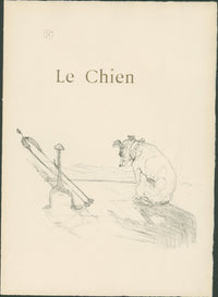 Henri de Toulouse - Lautrec — Histoires naturelles: Le Chien (1899) - Lumenrare Antique Prints & Maps