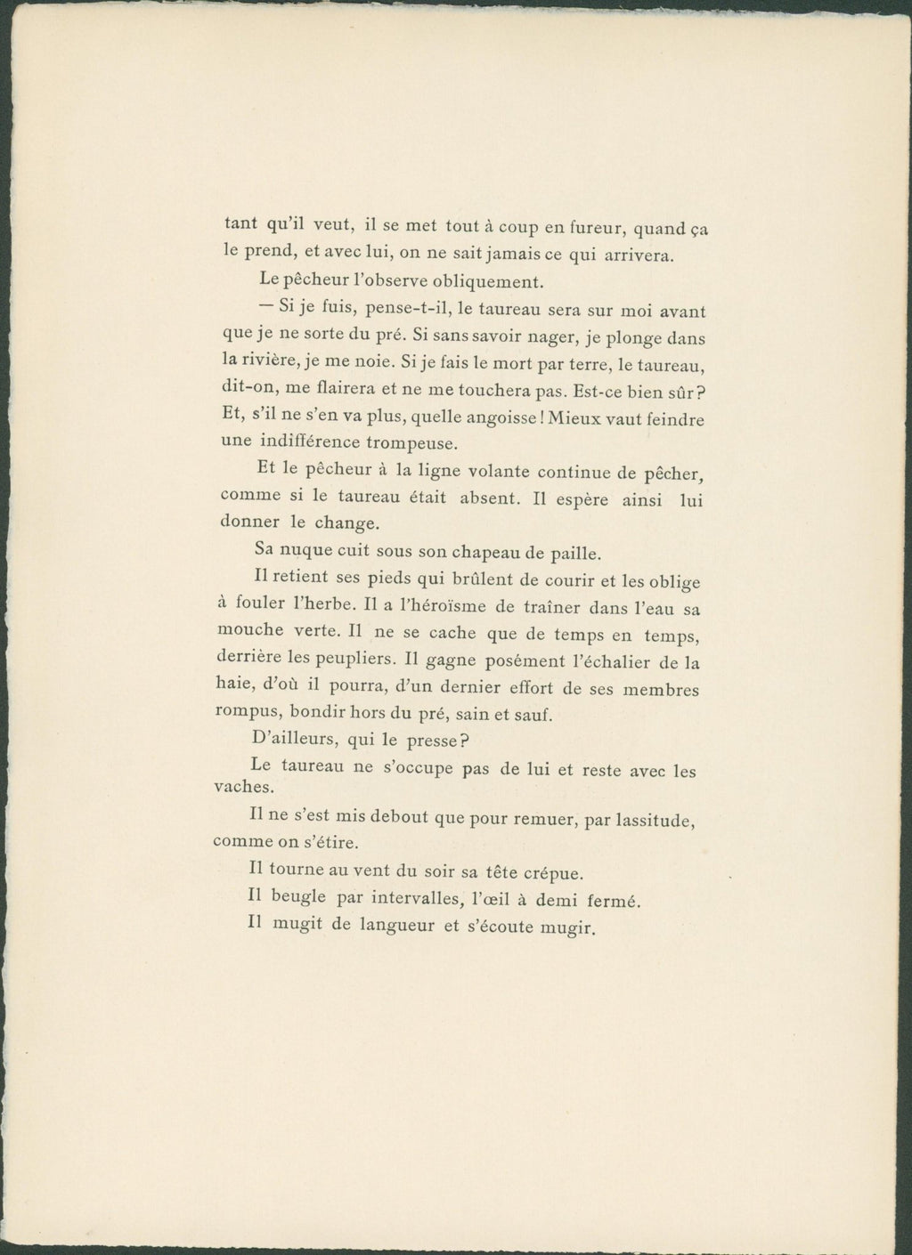 Henri de Toulouse - Lautrec — Histoires naturelles: Le Taureau (1899) - Lumenrare Antique Prints & Maps