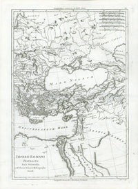 Imperii Romani Distracta Pars Orientalis, by R. Bonne, c.1770 - Lumenrare Antique Prints & Maps