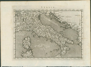 Magini, Italia and Sardinia et Sicilia — Geographiae Universae, Venice 1596 (pair, sold together)