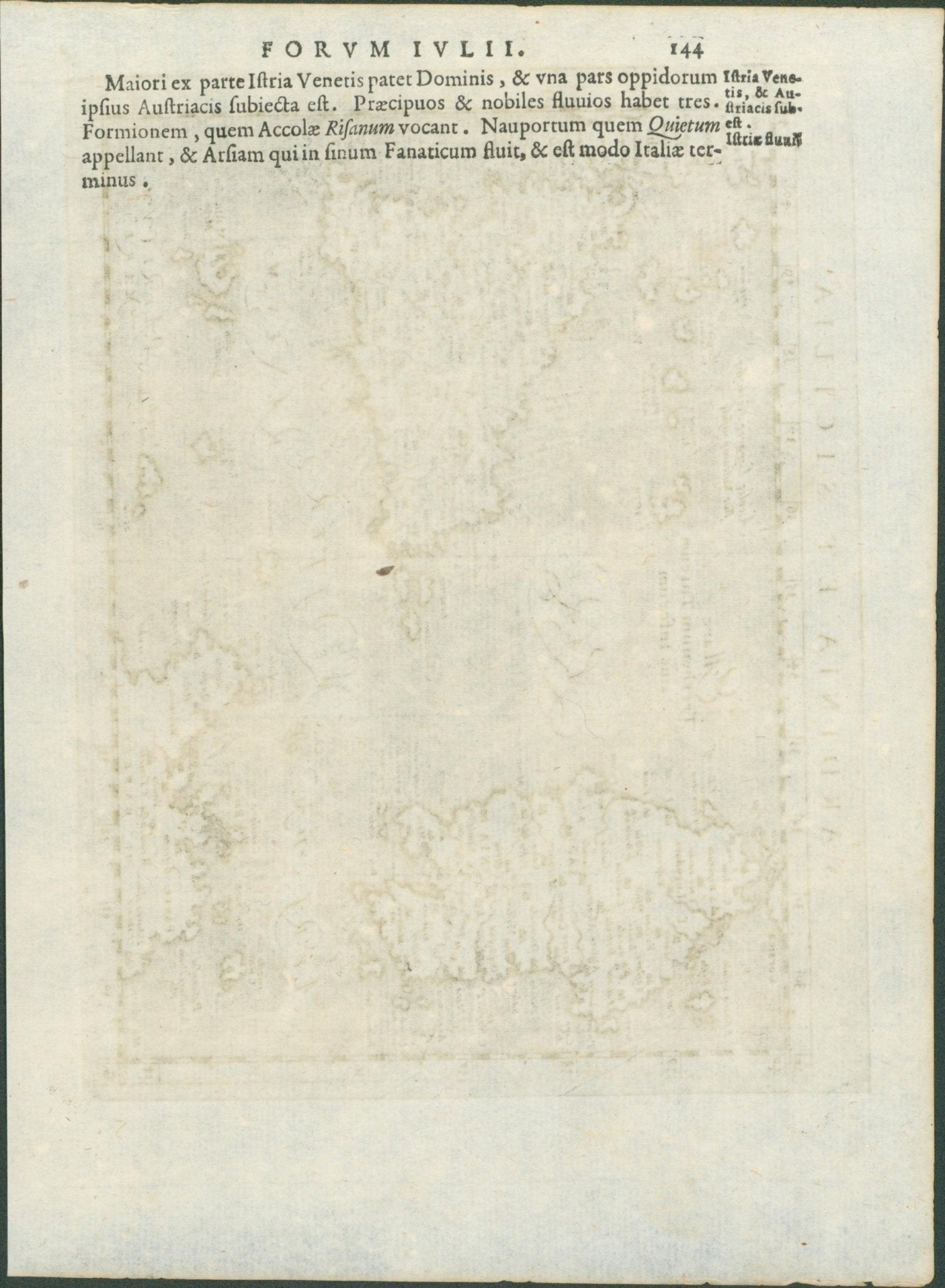 Magini, Italia and Sardinia et Sicilia — Geographiae Universae, Venice 1596 (pair, sold together) - Lumenrare Antique Prints & Maps
