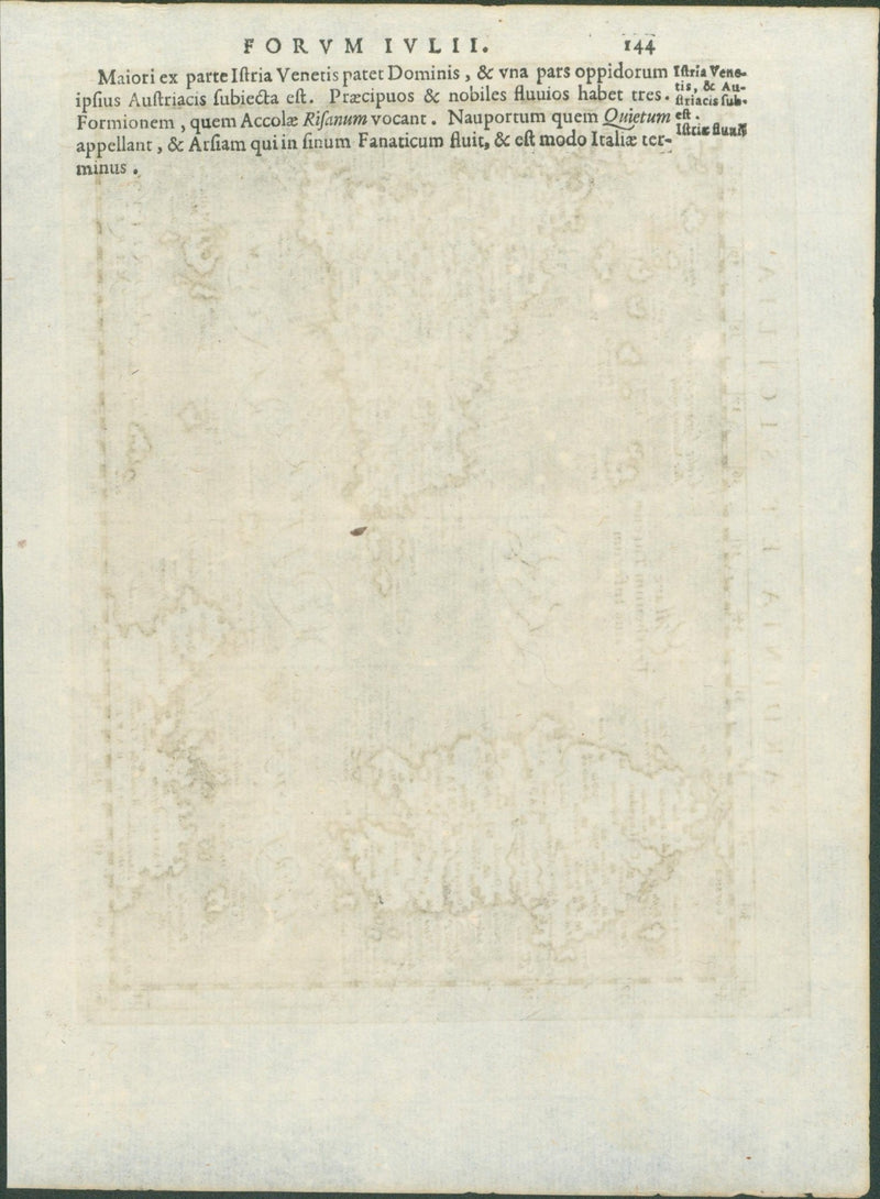 Magini, Italia and Sardinia et Sicilia — Geographiae Universae, Venice 1596 (pair, sold together) - Lumenrare Antique Prints & Maps