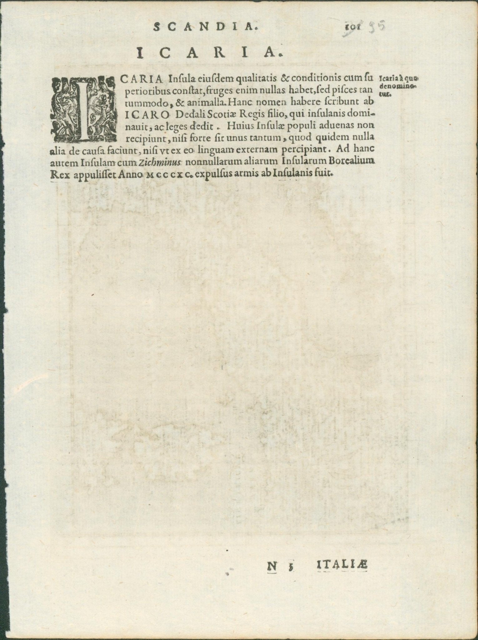 Magini, Italia and Sardinia et Sicilia — Geographiae Universae, Venice 1596 (pair, sold together) - Lumenrare Antique Prints & Maps