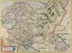 Mercator–Hondius Map of Russia 1634