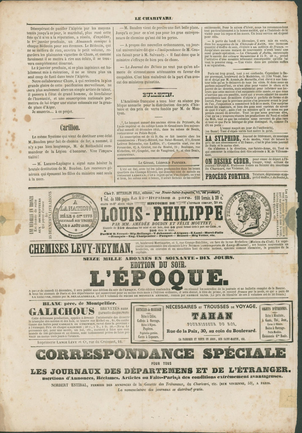 Mr Trottman en Irlande (No. 20) — Le Charivari, Paris c. 1845 - Lumenrare Antique Prints & Maps