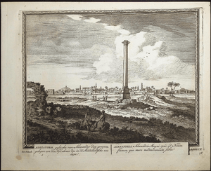 Schenk, View of Alexandria, Egypt - Hecatompolis, 1702